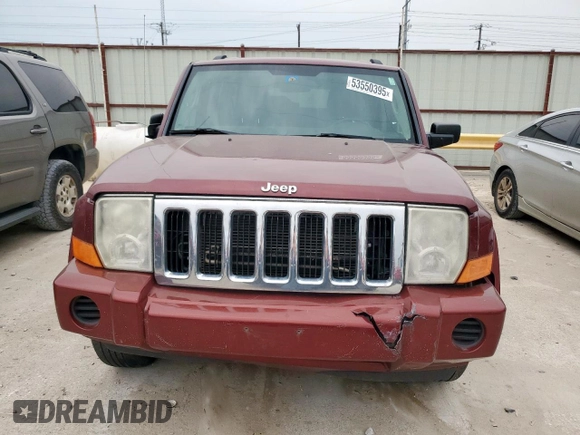 2007 Jeep Commander Sport z VIN 1J8HG48K27C697717, wystawiony jako Copart lot #53550395 z przebiegiem 288 452 mil mil oraz Szkoda całkowita • Salvage title. Historia ofert i sprzedaży dostępna na DreamBid. Obrazek 5.