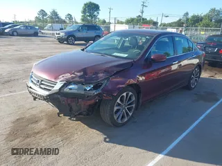 2015 Honda Accord Sport with VIN 1HGCR2F50FA117874, listed as a IAAI auction lot 42136595 with 152,240 mi miles and . Bid and sale history available at DreamBid. Image 2.