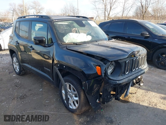2016 Jeep Renegade Latitude with VIN ZACCJBBT0GPD97632, listed as a IAAI auction lot 38850330 with 28,518 mi miles and . Bid and sale history available at DreamBid. Image 1.