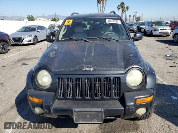 2004 Jeep Liberty Limited with VIN 1J4GK58K14W113447, listed as a Copart auction lot 46850935 with 214,554 mi miles and Salvage title. Bid and sale history available at DreamBid. Image 5.