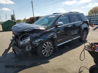 2016 GMC Terrain Denali z VIN 2GKFLVE34G6360945, wystawiony jako Copart lot #53179255 z przebiegiem 79 693 mil mil oraz Szkoda całkowita • Salvage title. Historia ofert i sprzedaży dostępna na DreamBid. Obrazek 1.