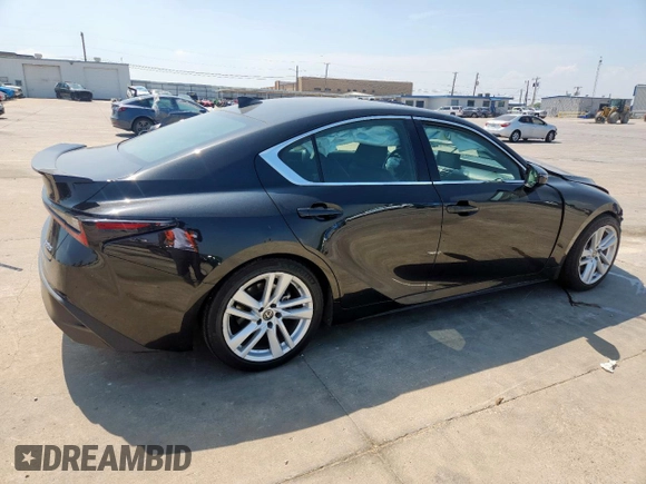 2021 Lexus IS 300 with VIN JTHCA1D21M5117945, listed as a Copart auction lot 58202975 with 18,923 mi miles and Salvage title. Bid and sale history available at DreamBid. Image 3.