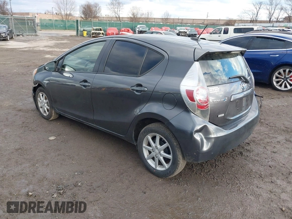 2012 Toyota Prius c One with VIN JTDKDTB31C1029950, listed as a IAAI auction lot 41223112 with 117,660 mi miles. Bid and sale history available at carsss.com. Image 3.