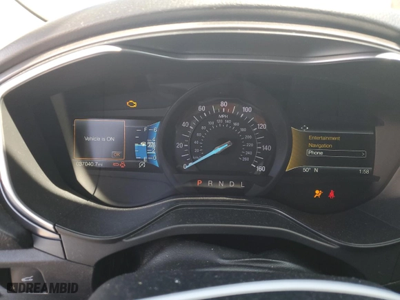 2020 Ford Fusion SE with VIN 3FA6P0HD6LR222050, listed as a Copart auction lot 49503375 with 37,040 mi miles and Salvage Title. Bid and sale history available at carsss.com. Image 9.