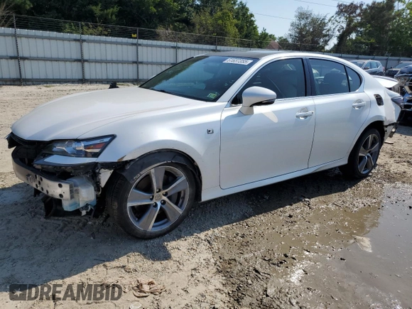 2016 Lexus GS 200t with VIN JTHBA1BLXGA002053, listed as a Copart auction lot 61637355 with 153,757 mi miles and Salvage title. Bid and sale history available at DreamBid. Image 1.