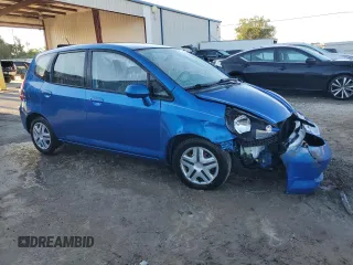 2008 Honda Fit with VIN JHMGD38408S054148, listed as a Copart auction lot 72850554 with 91,753 mi miles and Salvage Title. Bid and sale history available at carsss.com. Image 4.