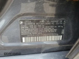 2006 BMW 3 Series 330i с VIN WBAVB33586PS15096, выставлен на аукционе Copart как лот 56873975 с пробегом 123 434 миль миль и Списание • Salvage title. История ставок и продаж доступна на DreamBid. Изображение 13.