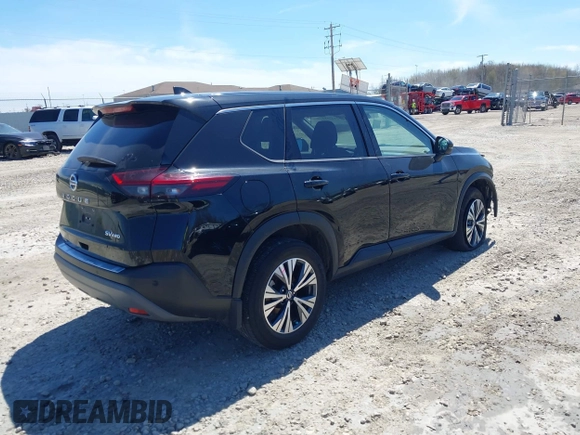 2021 Nissan Rogue SV z VIN 5N1AT3BB3MC808550, wystawiony jako IAAI lot #42177517 z przebiegiem 97 319 mil mil oraz . Historia ofert i sprzedaży dostępna na DreamBid. Obrazek 4.