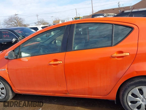 2012 Toyota Prius One with VIN JTDKDTB38C1003880, listed as a IAAI auction lot 41721852 with 212,721 mi miles. Bid and sale history available at carsss.com. Image 14.