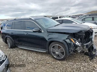 2023 Mercedes-Benz GLS with VIN 4JGFF5KE6PA987198, listed as a Copart auction lot 51074815 with 20,096 mi miles and Salvage Title. Bid and sale history available at carsss.com. Image 4.