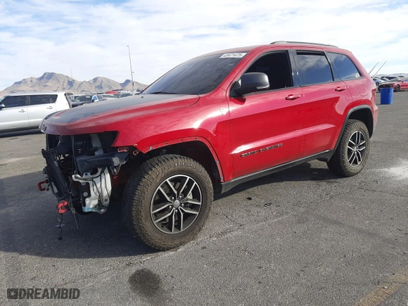 2018 Jeep Grand Cherokee Trailhawk with VIN 1C4RJFLT9JC328479, listed as a Copart auction lot 43471475 with 100,731 mi miles and Salvage Title. Bid and sale history available at carsss.com. Image 1.