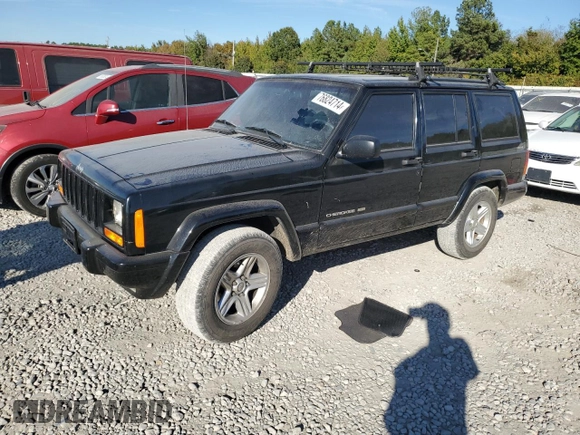2001 Jeep Cherokee Sport z VIN 1J4FF58S61L612533, wystawiony jako Copart lot #76824714 z przebiegiem 62 401 mil mil oraz Szkoda całkowita • Salvage title. Historia ofert i sprzedaży dostępna na DreamBid. Obrazek 1.