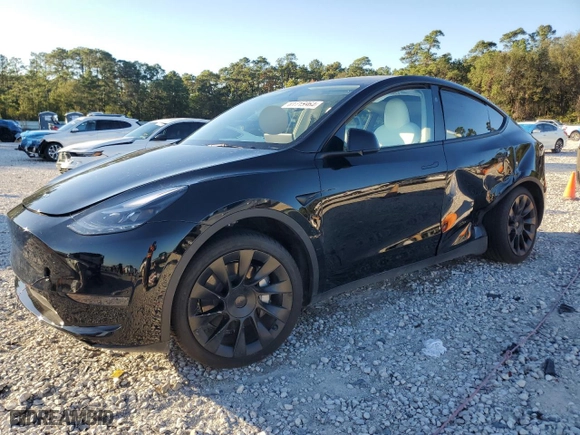 2024 Tesla Model Y with VIN 7SAYGDED2RF162151, listed as a Copart auction lot 81715964 with 4,100 mi miles and Clean Title. Bid and sale history available at carsss.com. Image 1.