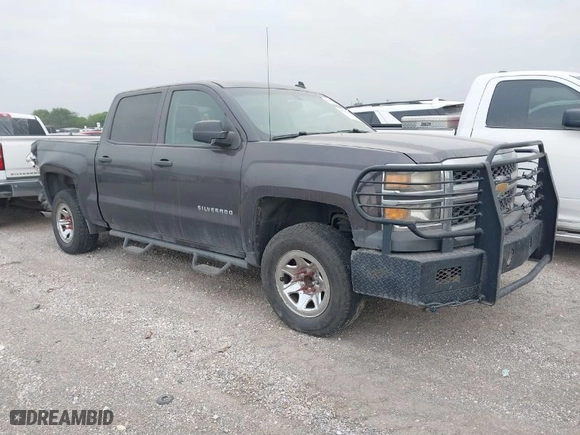 2014 Chevrolet Silverado 1500 Work Truck with VIN 3GCPCPEC3EG147708, listed as a IAAI auction lot 41787585 with 177,361 mi miles. Bid and sale history available at carsss.com. Image 1.