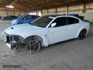 2017 Dodge Charger R/T Scat Pack with VIN 2C3CDXGJ6HH608416, listed as a Copart auction lot 49640215 with 145,075 mi miles and Salvage Title. Bid and sale history available at carsss.com. Image 1.
