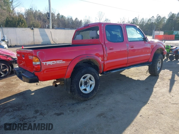 2001 Toyota Tacoma PreRunner with VIN 5TEGN92NX1Z828362, listed as a IAAI auction lot 41690305 with 158,132 mi miles and . Bid and sale history available at DreamBid. Image 4.