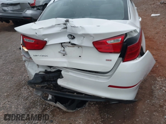 2015 Kia Optima LX with VIN KNAGM4A74F5587415, listed as a IAAI auction lot 41184428 with 128,549 mi miles. Bid and sale history available at carsss.com. Image 17.