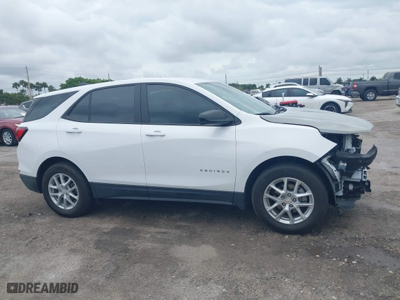 2024 Chevrolet Equinox LS with VIN 3GNAXHEG1RL102077, listed as a IAAI auction lot 41650008 with 10,745 mi miles. Bid and sale history available at carsss.com. Image 13.