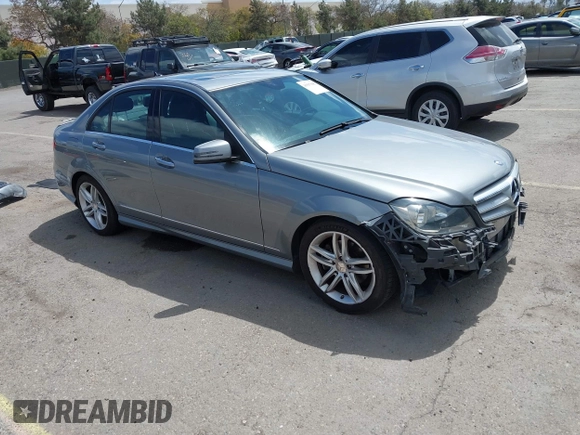 2013 Mercedes-Benz C-Class C 250 Sport with VIN WDDGF4HBXDA791251, listed as a IAAI auction lot 41917045 with 154,014 mi miles. Bid and sale history available at carsss.com. Image 1.