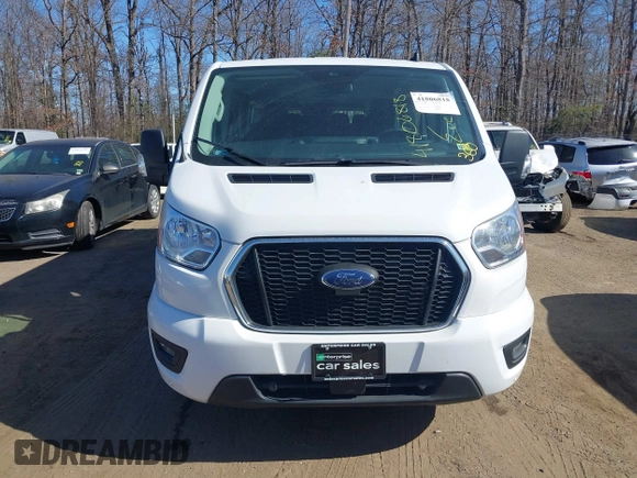 2021 Ford Transit Passenger XL with VIN 1FBAX2Y83MKA49312, listed as a IAAI auction lot 41806818 with 71,286 mi miles. Bid and sale history available at carsss.com. Image 12.