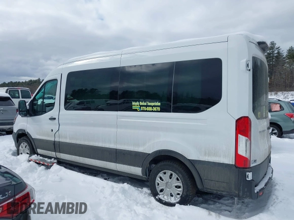 2024 Ford Transit Passenger XL z VIN 1FBAX2C85RKB46137, wystawiony jako IAAI lot #41535996 z przebiegiem 1 571 mil mil oraz . Historia ofert i sprzedaży dostępna na DreamBid. Obrazek 14.