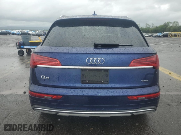 2021 Audi Q5 Premium z VIN WA1AAAFY4M2002990, wystawiony jako Copart lot #57480875 z przebiegiem 55 171 mil mil oraz Szkoda całkowita • Salvage title. Historia ofert i sprzedaży dostępna na DreamBid. Obrazek 6.