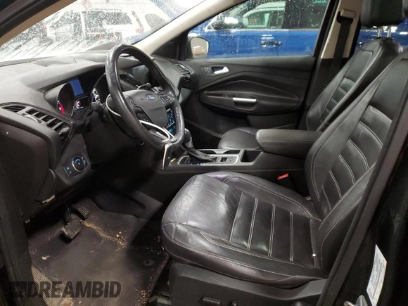 2017 Ford Escape Titanium with VIN 1FMCU9J91HUC68669, listed as a Copart auction lot 43190965 with 161,347 mi miles and Clean Title. Bid and sale history available at carsss.com. Image 7.