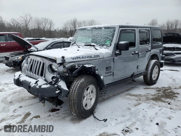 2018 Jeep Wrangler JK Unlimited Sport S with VIN 1C4BJWDG5JL891208, listed as a Copart auction lot 86626294 with 52,390 mi miles and Salvage Title. Bid and sale history available at carsss.com. Image 1.