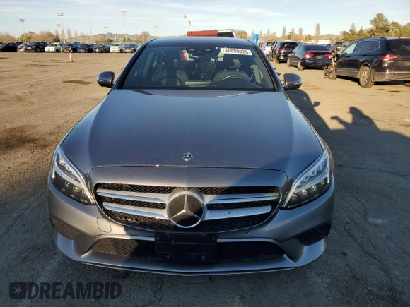 2020 Mercedes-Benz C with VIN WDDWF8DBXLR527729, listed as a Copart auction lot 46880925 with 35,825 mi miles and Salvage Title. Bid and sale history available at carsss.com. Image 5.