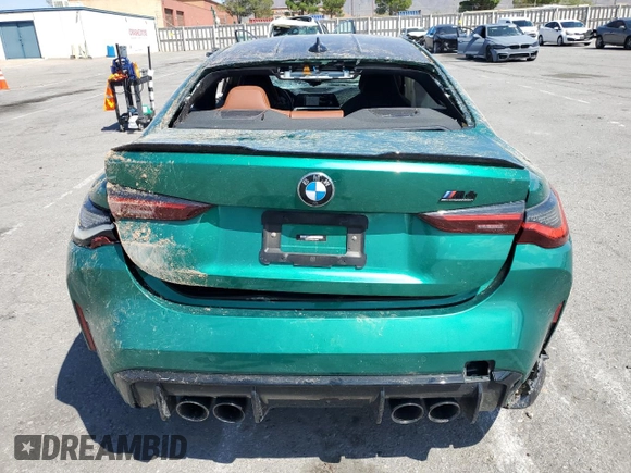 2022 BMW M4 Competition xDrive with VIN WBS43AZ06NCK19447, listed as a Copart auction lot 70302374 with 23,829 mi miles and Salvage Title. Bid and sale history available at carsss.com. Image 6.