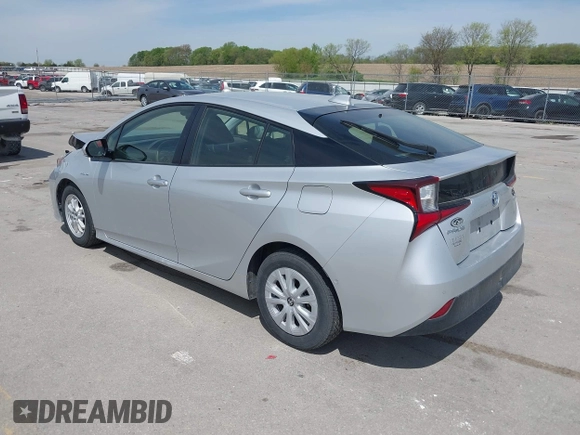 2020 Toyota Prius L Eco with VIN JTDKARFU5L3117287, listed as a IAAI auction lot 42202426 with 122,870 mi miles and . Bid and sale history available at DreamBid. Image 3.