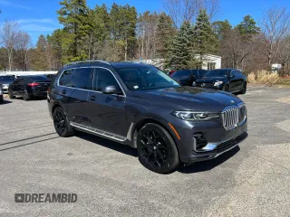 2019 BMW X7 xDrive50i z VIN 5UXCX4C58KLS36225, wystawiony jako Copart lot #53399425 z przebiegiem 111 593 mil mil oraz Czysty tytuł • Clean title. Historia ofert i sprzedaży dostępna na DreamBid. Obrazek 1.