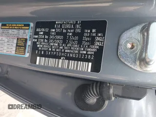 2022 Kia Telluride SX with VIN 5XYP5DHCXNG312382, listed as a IAAI auction lot 42129635 with 28,637 mi miles and . Bid and sale history available at DreamBid. Image 9.