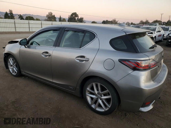 2017 Lexus CT with VIN JTHKD5BH9H2289603, listed as a Copart auction lot 80085064 with 104,419 mi miles and Salvage Title. Bid and sale history available at carsss.com. Image 2.