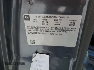 2011 Chevrolet Impala LT Fleet with VIN 2G1WG5EK2B1184211, listed as a Copart auction lot 51797815 with 110,306 mi miles and Salvage Title. Bid and sale history available at DreamBid. Image 14.