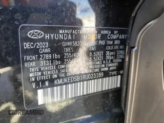 2024 Genesis GV60 z VIN KMUKEDSB1RU023189, wystawiony jako Copart lot #47434955 z przebiegiem 3 279 mil mil oraz Szkoda całkowita • Salvage title. Historia ofert i sprzedaży dostępna na DreamBid. Obrazek 14.