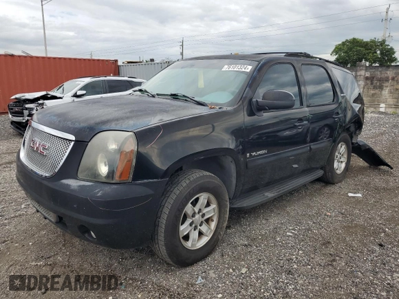 2007 GMC Yukon SLT with VIN 1GKFC130X7R232442, listed as a Copart auction lot 76101324 with 3 mi miles and Non Repairable. Bid and sale history available at carsss.com. Image 1.