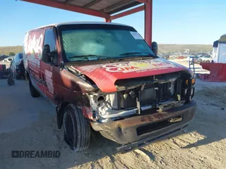 2011 Ford Econoline Cargo Commercial with VIN 1FTNE1EW8BDB25415, listed as a IAAI auction lot 41835123 with 221,014 mi miles and . Bid and sale history available at DreamBid. Image 1.
