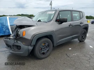 2017 Jeep Renegade Sport with VIN ZACCJAAB0HPF50756, listed as a Copart auction lot 60187925 with 145,377 mi miles and Salvage title. Bid and sale history available at DreamBid. Image 1.