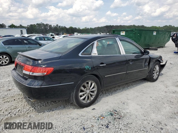 2006 Hyundai Azera SE with VIN KMHFC46F66A077474, listed as a Copart auction lot 54498015 with 211,912 mi miles and Salvage title. Bid and sale history available at DreamBid. Image 3.