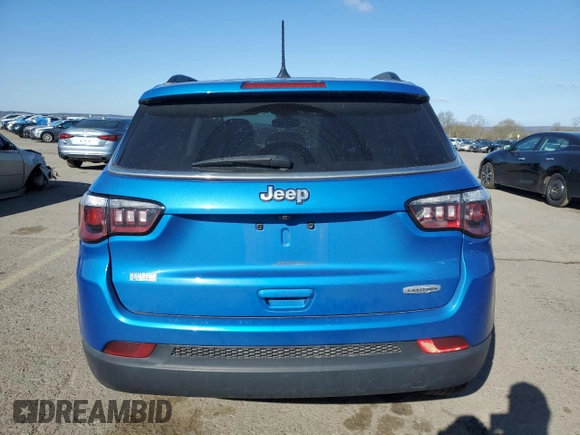 2019 Jeep Compass Latitude with VIN 3C4NJCBB2KT844341, listed as a Copart auction lot 53052675 with 59,709 mi miles and Salvage Title. Bid and sale history available at carsss.com. Image 6.