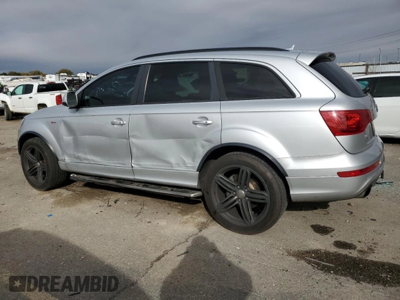 2014 Audi Q7 3.0T S line Prestige with VIN WA1DGBFE9ED004764, listed as a Copart auction lot 79079364 with 74,001 mi miles and Salvage Title. Bid and sale history available at carsss.com. Image 2.