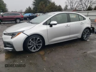 2020 Toyota Corolla SE with VIN JTDS4RCE4LJ021618, listed as a Copart auction lot 47934875 with 88,950 mi miles and Salvage Title. Bid and sale history available at DreamBid. Image 1.