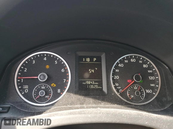 2011 Volkswagen Tiguan SE with VIN WVGBV7AX6BW525168, listed as a Copart auction lot 53824915 with 113,628 mi miles and Salvage Title. Bid and sale history available at DreamBid. Image 9.