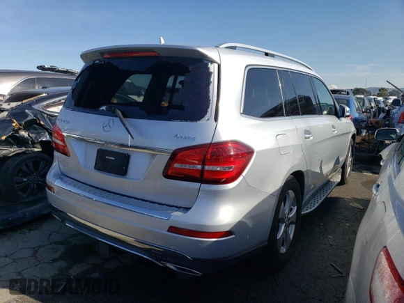 2017 Mercedes-Benz GLS 450 with VIN 4JGDF6EE8HA901271, listed as a Copart auction lot 41928124 with 56,176 mi miles and . Bid and sale history available at DreamBid. Image 3.