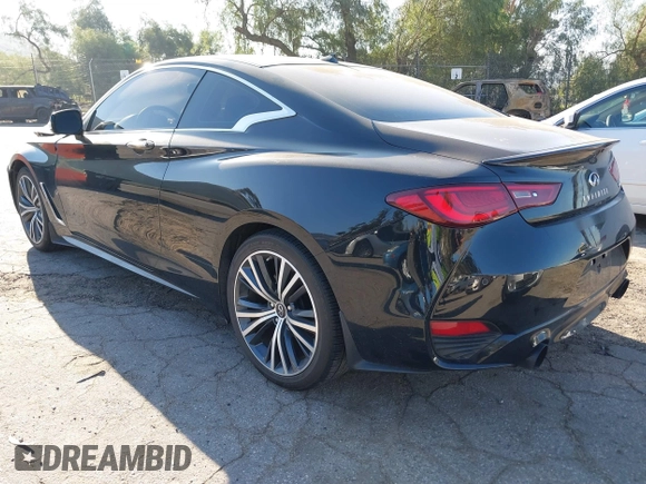 2022 Infiniti Q60 Luxe with VIN JN1EV7KK2NM600262, listed as a IAAI auction lot 41637351 with 22,754 mi miles and . Bid and sale history available at carsss.com. Image 3.