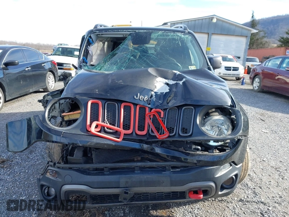 2018 Jeep Renegade Trailhawk with VIN ZACCJBCB3JPG81009, listed as a IAAI auction lot 41537095 with 91,506 mi miles. Bid and sale history available at carsss.com. Image 13.