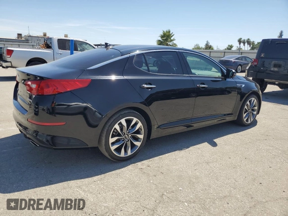 2015 Kia Optima SX Turbo with VIN 5XXGR4A67FG504129, listed as a Copart auction lot 60459525 with 62,091 mi miles and Salvage title. Bid and sale history available at DreamBid. Image 3.