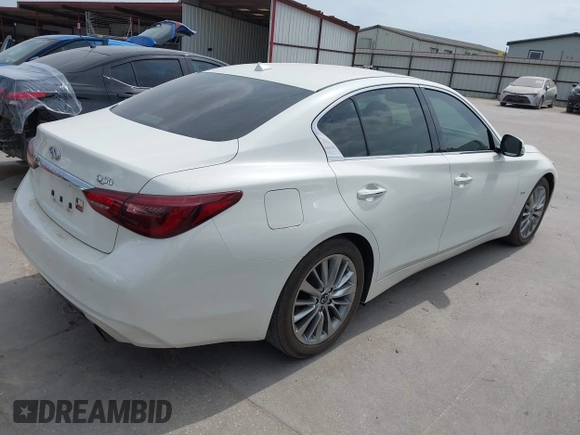 2020 Infiniti Q50 Pure z VIN JN1EV7AP7LM201535, wystawiony jako IAAI lot #42055768 z przebiegiem 49 296 mil mil oraz . Historia ofert i sprzedaży dostępna na DreamBid. Obrazek 4.