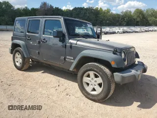 2018 Jeep Wrangler JK Unlimited Sport S with VIN 1C4BJWDG9JL886772, listed as a Copart auction lot 71031344 with 67,891 mi miles and Salvage Title. Bid and sale history available at carsss.com. Image 4.